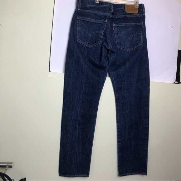 Levi’s 511 Red Tab Jeans Straight Leg Dark Wash Denim Zipper Fly Pockets 31 32L - Picture 3 of 14
